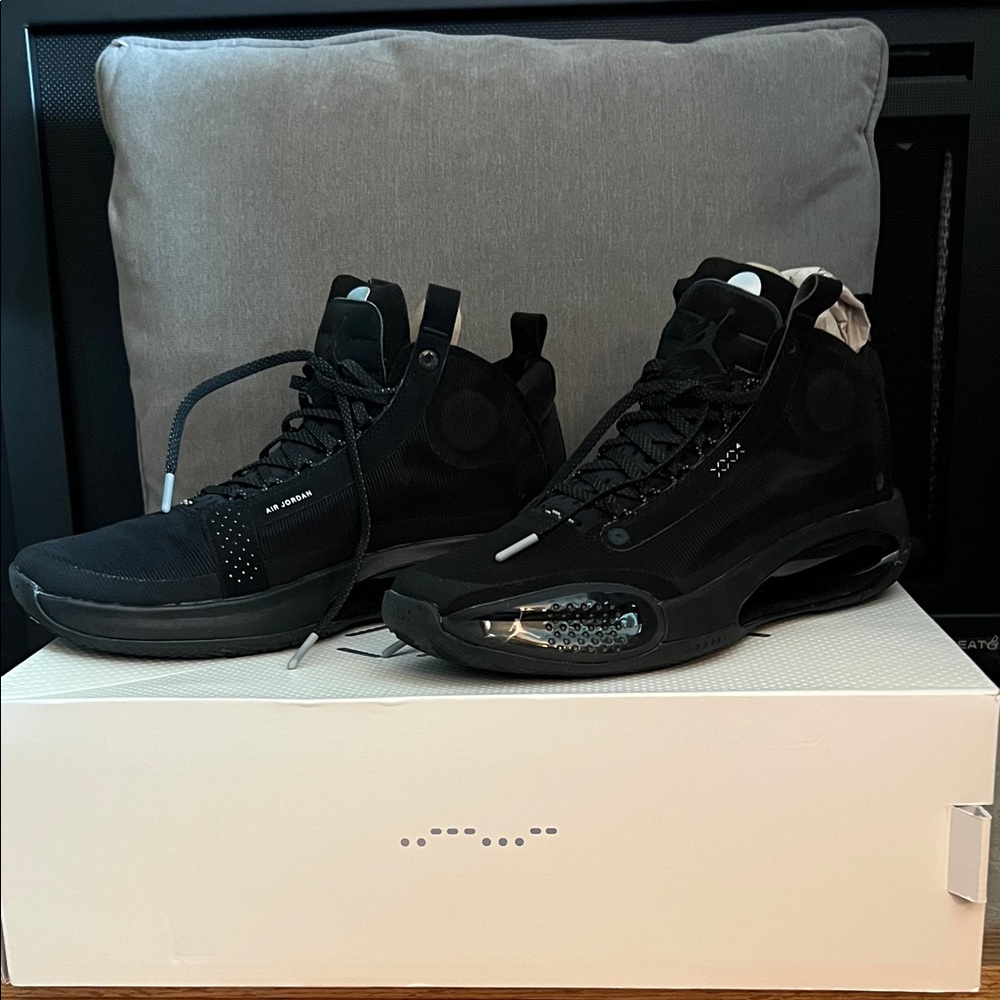 Air Jordan XXXIV Black High-Top Athletic Shoes